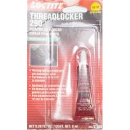 Loctite Threadlocker, Green, Liquid, 6 ml, Tube LOC487234
